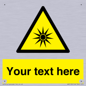 Custom Optical Radiation Sign